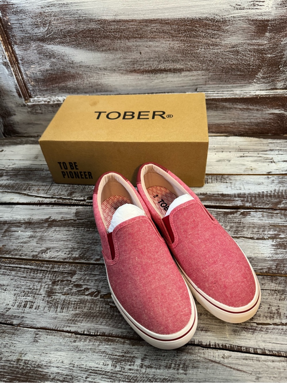 Pink Slip-On Canvas Sneakers for Women